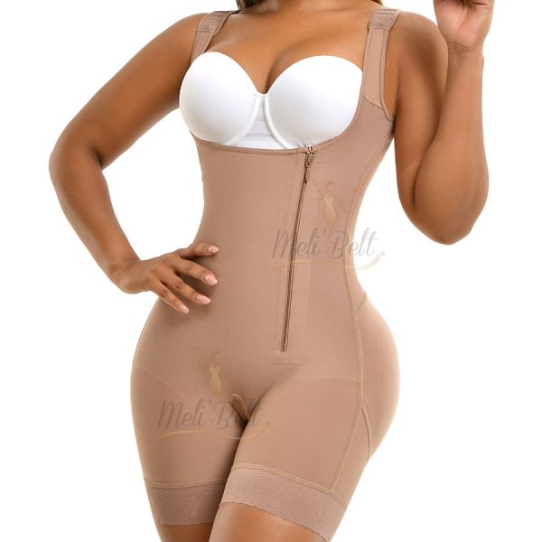 Melibelt 3014 Fajas Colombianas Reductoras Y Moldeadoras Shapewear For  Women with Sleeves and Bra at  Women's Clothing store